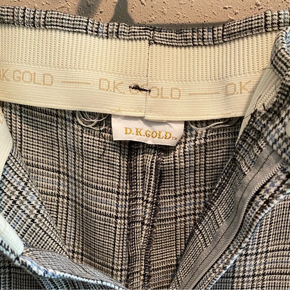 Vintage Plaid D.K. Gold Trousers - Picture 4 of 6